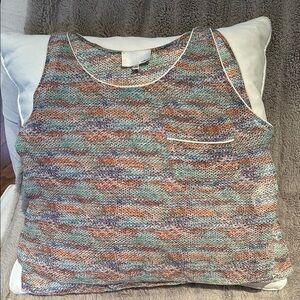 Wilfred Colorful Knit Tank Top 100% silk